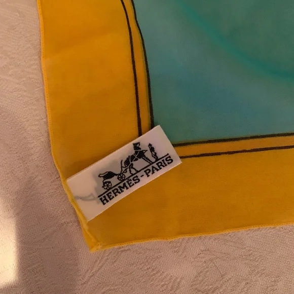 Hermes multi-colored Cotton Pareo Shawl/Scarf - Picture 5 of 5